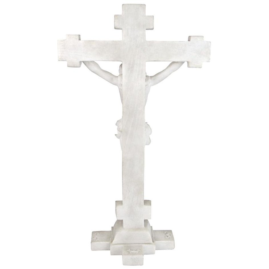 ALDO Artwork> Sculptures & Statues Crucifix  INRI Body of Christ Bonded Marble Statue