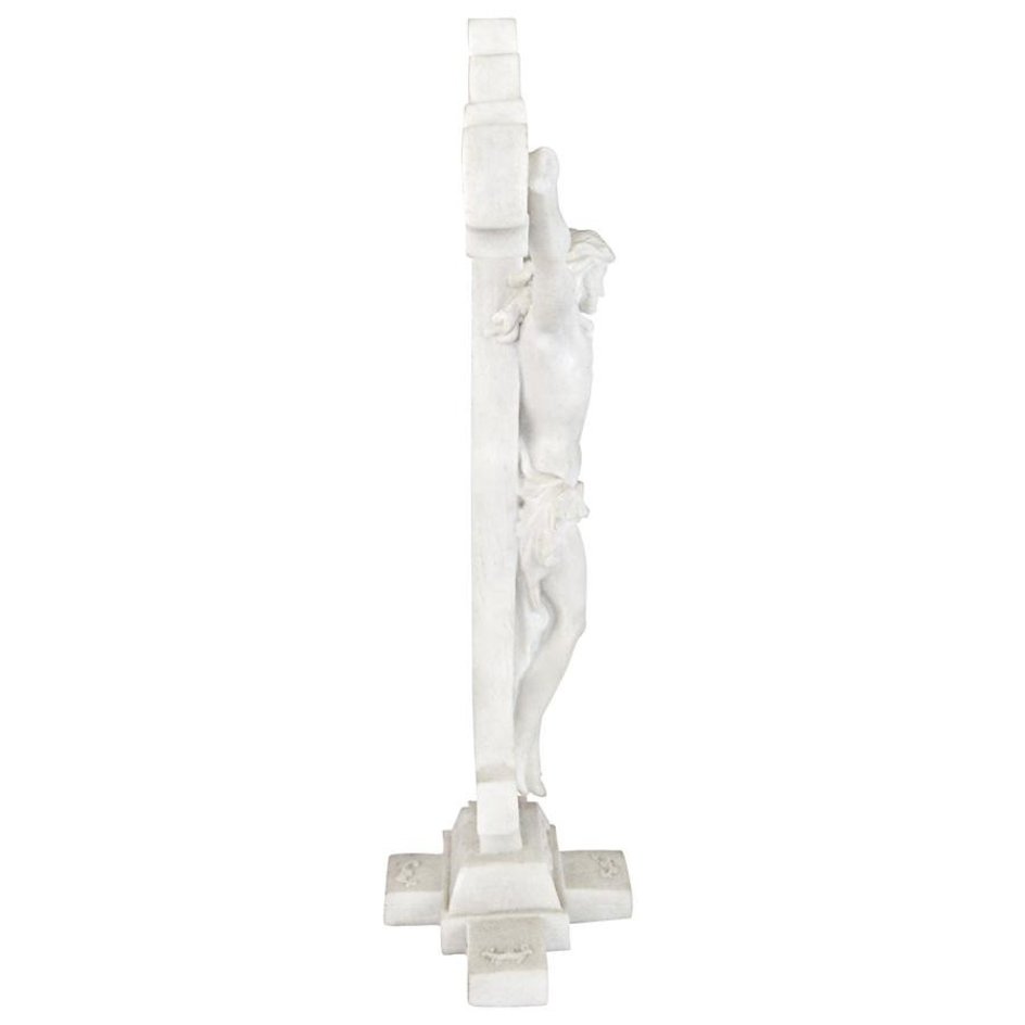 ALDO Artwork> Sculptures & Statues Crucifix  INRI Body of Christ Bonded Marble Statue