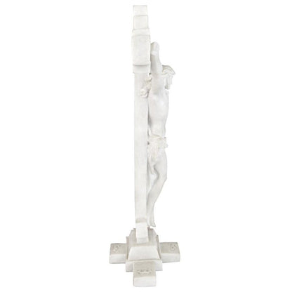 ALDO Artwork> Sculptures & Statues Crucifix  INRI Body of Christ Bonded Marble Statue