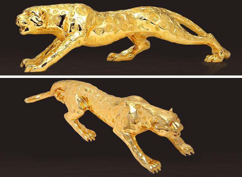 ALDO Artwork Sculptures & Statues Gold and Silver Panther Sculptures