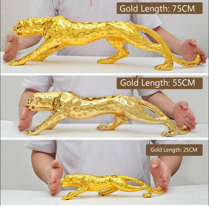 ALDO Artwork Sculptures & Statues Gold and Silver Panther Sculptures