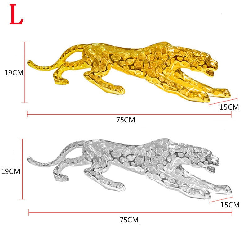 ALDO Artwork Sculptures & Statues Gold and Silver Panther Sculptures