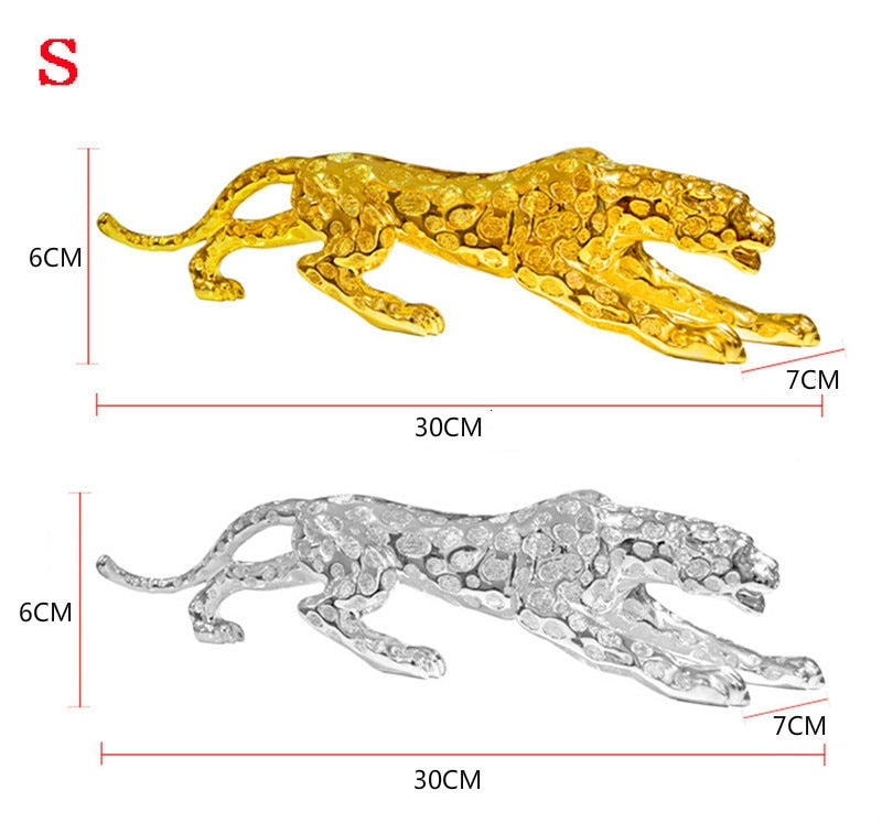 ALDO Artwork Sculptures & Statues Gold and Silver Panther Sculptures