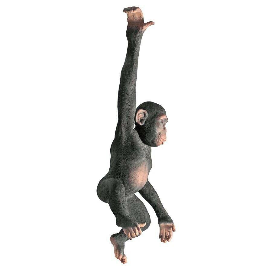 ALDO Artwork>Sculptures & Statues Hanging Monkey Chimpanzee Garden Statue