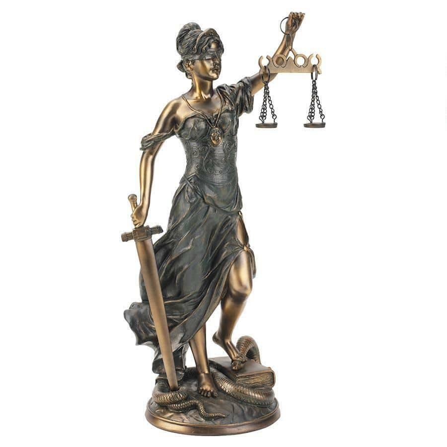 ALDO Artwork Sculptures & Statues Legendary Greek Goddess of Blind Justice Handmade Large Statue