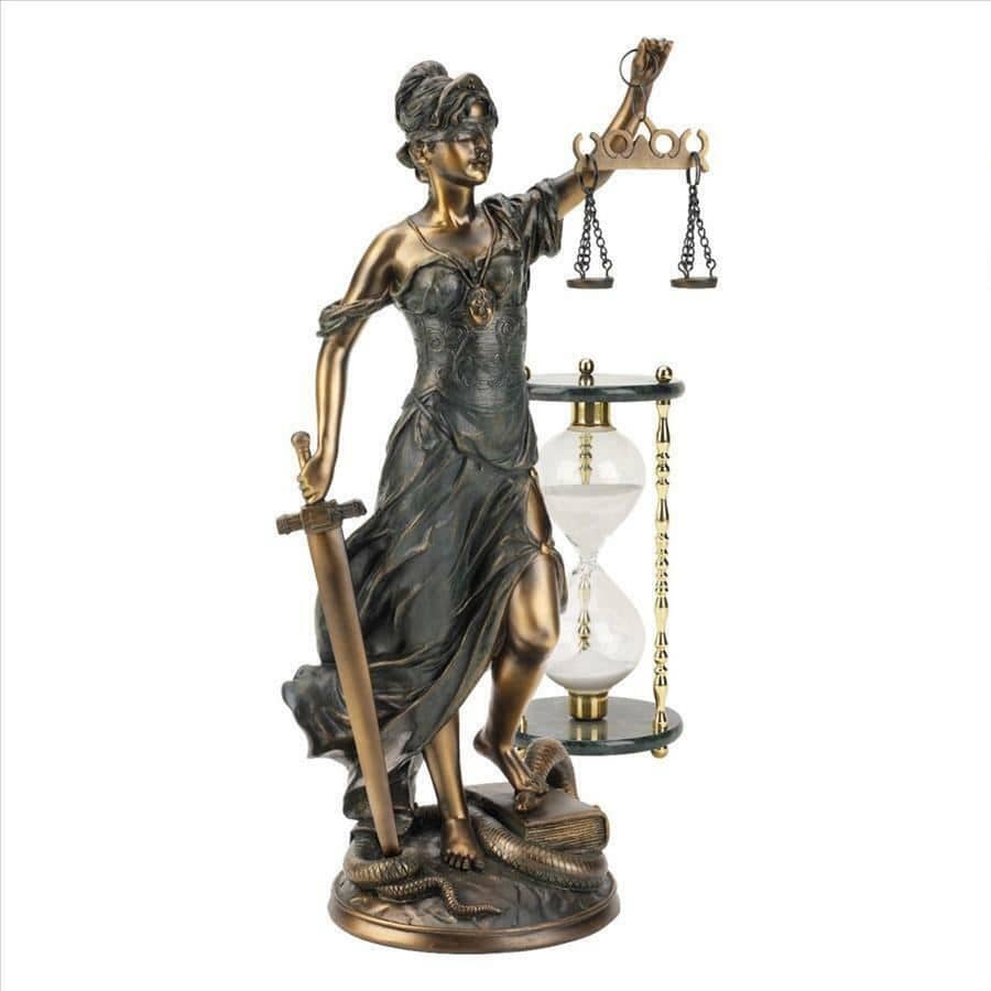 ALDO Artwork Sculptures & Statues Legendary Greek Goddess of Blind Justice Handmade Large Statue
