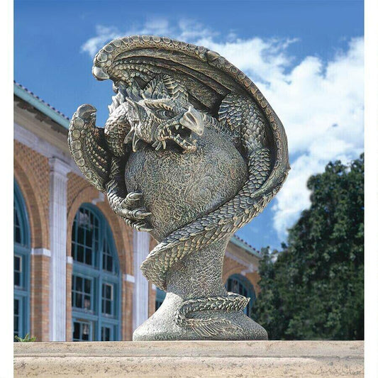 ALDO Artwork Sculptures & Statues Medieval Dragon Avenger Garden Statue By artist Liam Manches