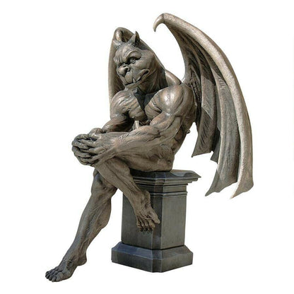 ALDO Artwork Sculptures & Statues Medieval Gargoyle Thinker  Garden Statue