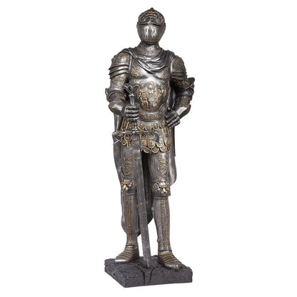 ALDO Artwork Sculptures & Statues Medieval Italian Style Armor Suit Knight Sculpture with Sword