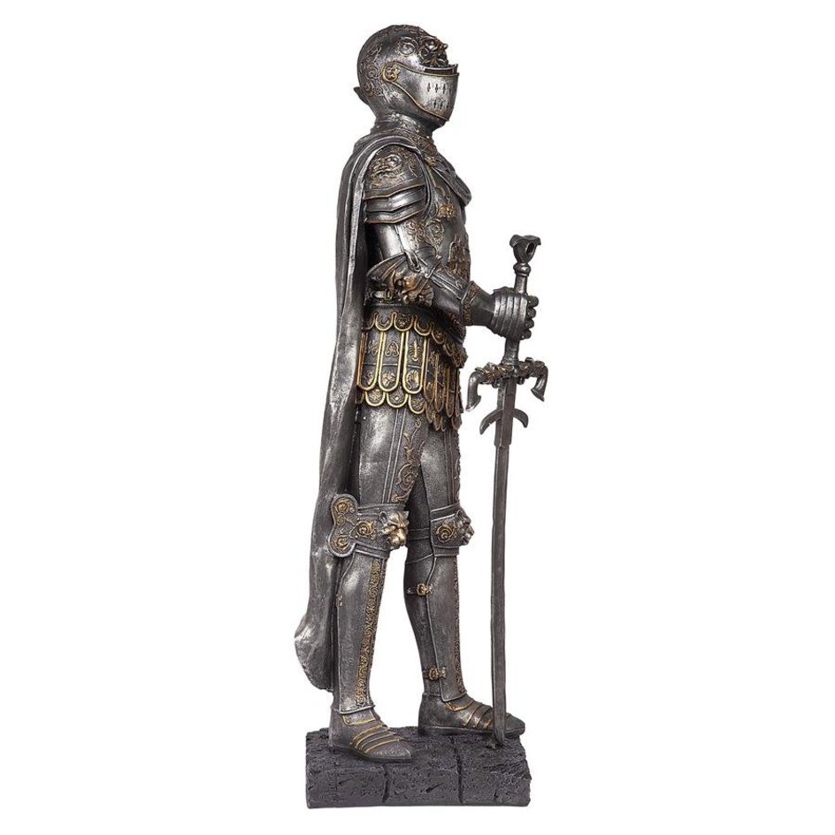 ALDO Artwork Sculptures & Statues Medieval Italian Style Armor Suit Knight Sculpture with Sword