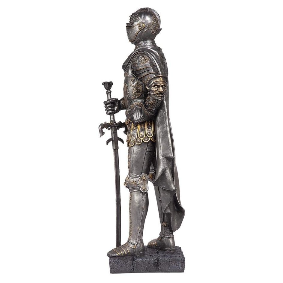 ALDO Artwork Sculptures & Statues Medieval Italian Style Armor Suit Knight Sculpture with Sword