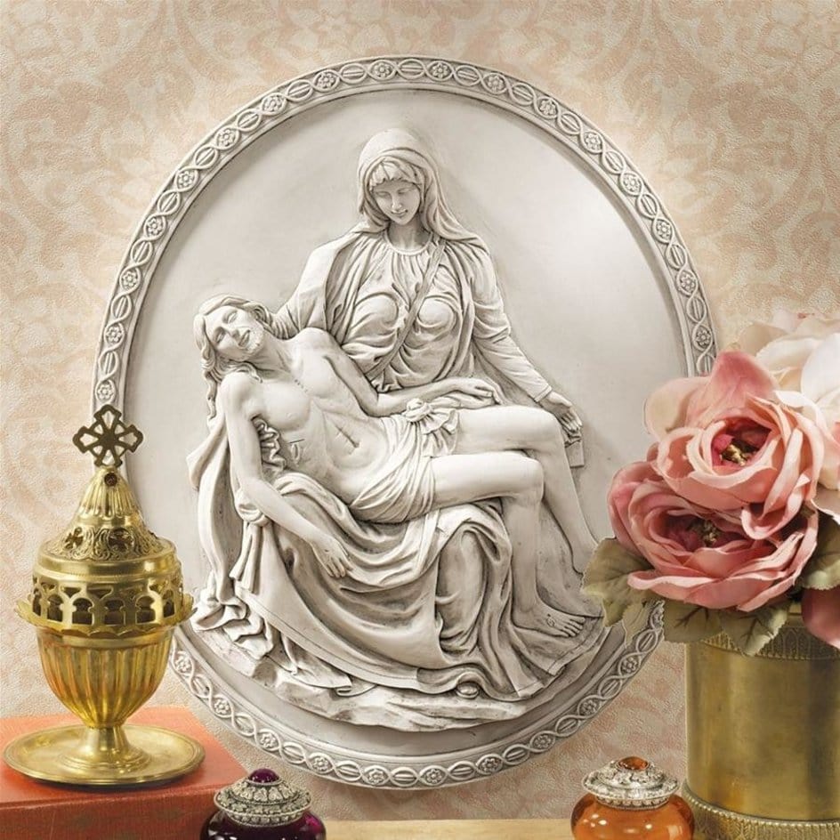 ALDO Artwork>Sculptures & Statues Pieta Wall Sculpture By Michelangelo Buonarroti