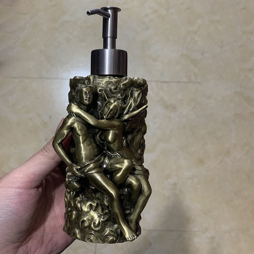 ALDO Bathroom Accessories Soap Dispenser Romantic Bathroom Hardware Accessories Set Cupid and Psyche Towel Ring and Robe Hook, Toilet Paper Holder Towel Bar Toilet Brush Holder