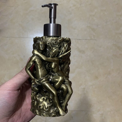 ALDO Bathroom Accessories Soap Dispenser Romantic Bathroom Hardware Accessories Set Cupid and Psyche Towel Ring and Robe Hook, Toilet Paper Holder Towel Bar Toilet Brush Holder