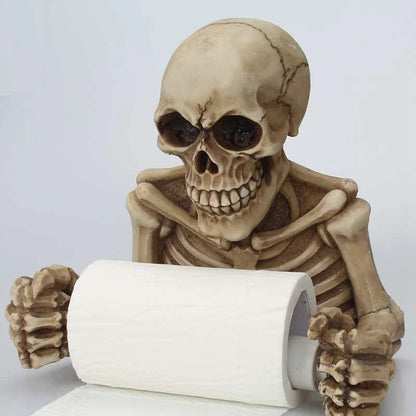 ALDO Bathroom Accessories > Toilet Paper Holders Creative Skull Skeleton  Bathroom Toilet Paper Holder Wall Mounted
