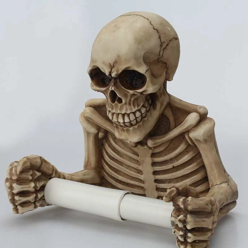 ALDO Bathroom Accessories > Toilet Paper Holders Creative Skull Skeleton  Bathroom Toilet Paper Holder Wall Mounted