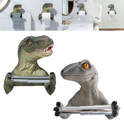 ALDO Bathroom Accessories > Toilet Paper Holders Decorative Dinosaur Toilet Paper Roll Holder Bathroom Wall Mounted.