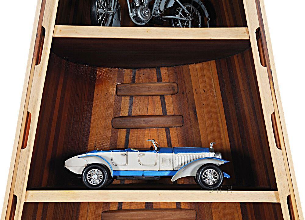 ALDO Cabinets & Storage L: 90 W: 31 H: 20.5 Inches / new / wood Canoe Bookshelf With Built 5 Shelves Wood Bookcase