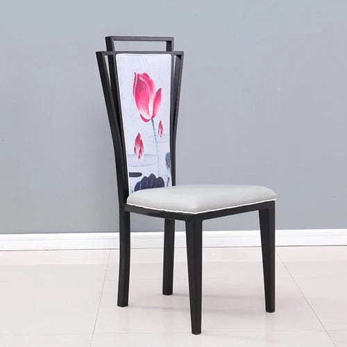 ALDO Chairs 1 Premium Italian Vintage Floral Design  Dining Chairs with Faux Leather By Sillas De Comedor