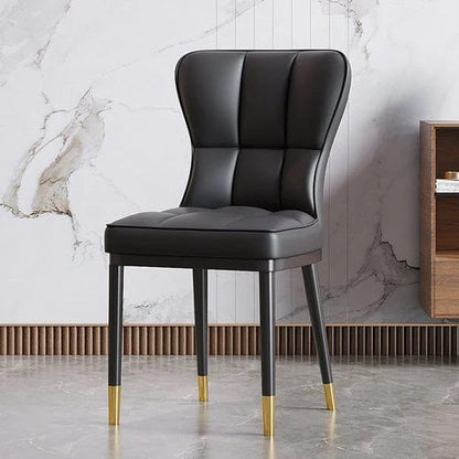 ALDO Chairs 5 Modern Italian Style Ergonomic Dining Chairs with faux Leather By Sillas De Comedor