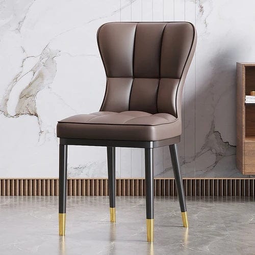 ALDO Chairs 6 Modern Italian Style Ergonomic Dining Chairs with faux Leather By Sillas De Comedor