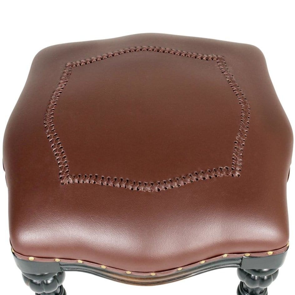ALDO Chairs > Arm Chairs 20.5"Wx20.5"Dx15"H. / NEW / wood Victorian Style Hand Carved Solid Mahogany Ottoman
