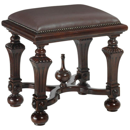 ALDO Chairs > Arm Chairs 22"Wx18"Dx21"H. / NEW / wood Victorian Style Lord Cumberland's Hand Carved Mahogany Throne Chair and Foot Stool