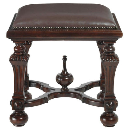 ALDO Chairs > Arm Chairs 22"Wx18"Dx21"H. / NEW / wood Victorian Style Lord Cumberland's Hand Carved Mahogany Throne Chair and Foot Stool