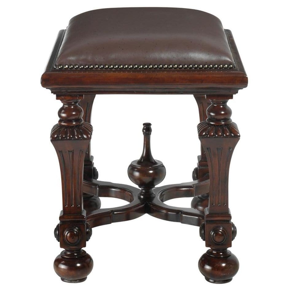 ALDO Chairs > Arm Chairs 22"Wx18"Dx21"H. / NEW / wood Victorian Style Lord Cumberland's Hand Carved Mahogany Throne Chair and Foot Stool
