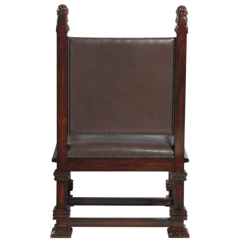 ALDO Chairs > Arm Chairs Victorian Style Lord Cumberland's Hand Carved Mahogany Royal Throne Chair