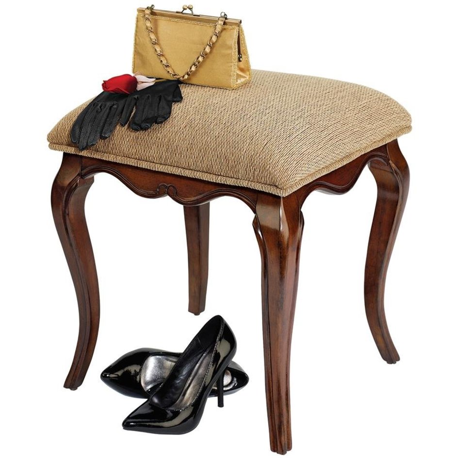 ALDO Chairs > Folding Chairs & Stools Lady Guinevere  Hand Carved Hardwood Vanity Stool