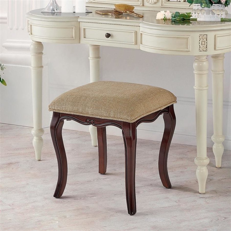 ALDO Chairs > Folding Chairs & Stools Lady Guinevere  Hand Carved Hardwood Vanity Stool