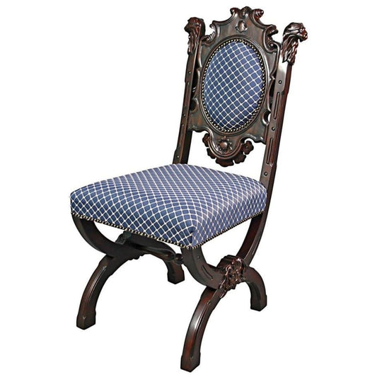 ALDO Chairs Medieval Gothic English Style Hand Carved Mahogany Dining Chair