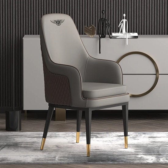 ALDO Chairs Premium Italian Bentley Design Dining Chairs with Faux Leather By Sillas De Comedor