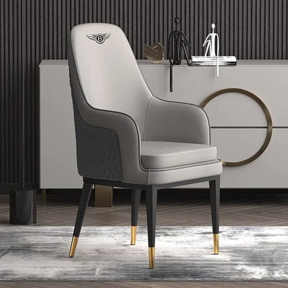 ALDO Chairs Premium Laxury Italian Bentley Design Dining Chairs with Faux Leather By Sillas De Comedor