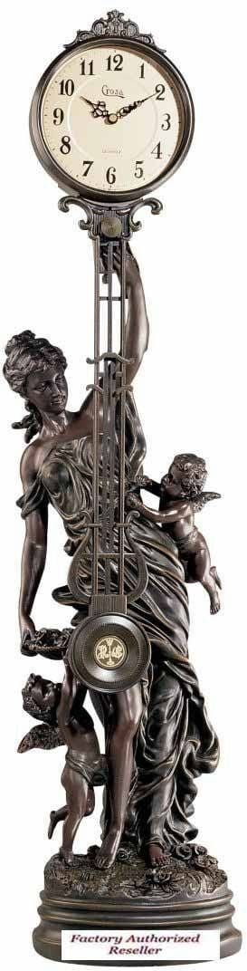 ALDO Clocks Victorian Grand Scale Sculptural Swinging Pendulum Clock