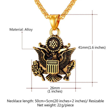 ALDO Clothing Accessories > Sunglasses American National Emblem Proud To Be An American Independence Day Handcrafted  Pendant Necklace