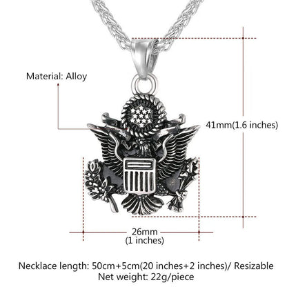 ALDO Clothing Accessories > Sunglasses American National Emblem Proud To Be An American Independence Day Handcrafted  Pendant Necklace
