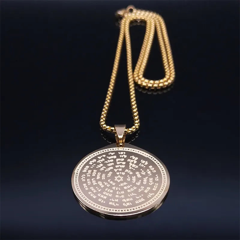ALDO Clothing Accessories > Sunglasses Kabbalah Seal Pendant Necklass 72 names of God For all Around Protection in Your Life