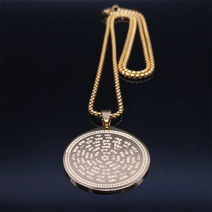 ALDO Clothing Accessories > Sunglasses Kabbalah Seal Pendant Necklass 72 names of God For all Around Protection in Your Life