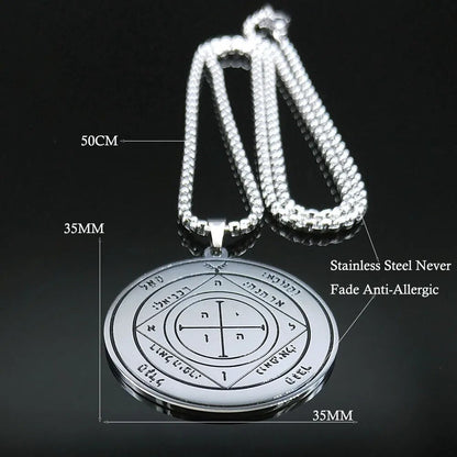 ALDO Clothing Accessories > Sunglasses King Solomon Fifth Pentacle of Saturn Secred Seals Amulet Pendant Defend Your Wealth and Home Treasures