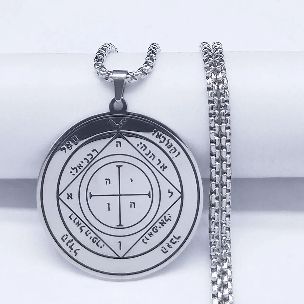 ALDO Clothing Accessories > Sunglasses King Solomon Fifth Pentacle of Saturn Secred Seals Amulet Pendant Defend Your Wealth and Home Treasures