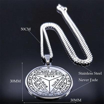 ALDO Clothing Accessories > Sunglasses King Solomon Seventh Pentacle of Saturn Secred Seals Amulet Pendant Open Best  Life Opportunity for You