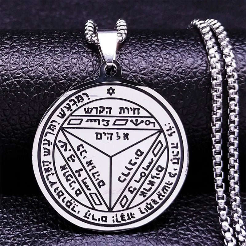 ALDO Clothing Accessories > Sunglasses King Solomon Seventh Pentacle of Saturn Secred Seals Amulet Pendant Open Best  Life Opportunity for You