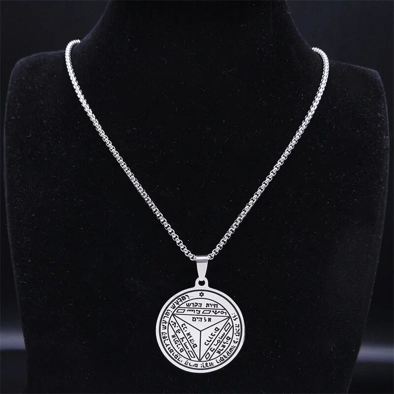 ALDO Clothing Accessories > Sunglasses King Solomon Seventh Pentacle of Saturn Secred Seals Amulet Pendant Open Best  Life Opportunity for You