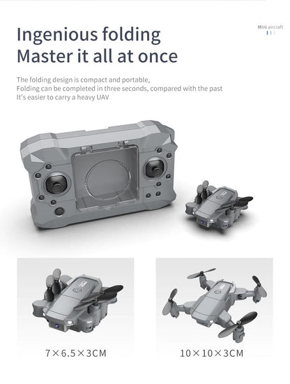 ALDO Creative Arts Collectibles Scale Model 10*10*3cm (extended) 7.5*6*3cm (folded) / NEW / ABC Quadcopter Professional Drone KY905 4K HD Camera, GPS WIFI FPV Vision Foldable RC  Aircraft