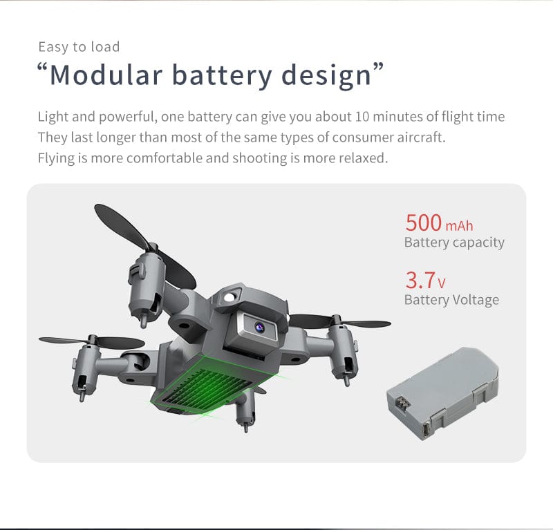 ALDO Creative Arts Collectibles Scale Model 10*10*3cm (extended) 7.5*6*3cm (folded) / NEW / ABC Quadcopter Professional Drone KY905 4K HD Camera, GPS WIFI FPV Vision Foldable RC  Aircraft