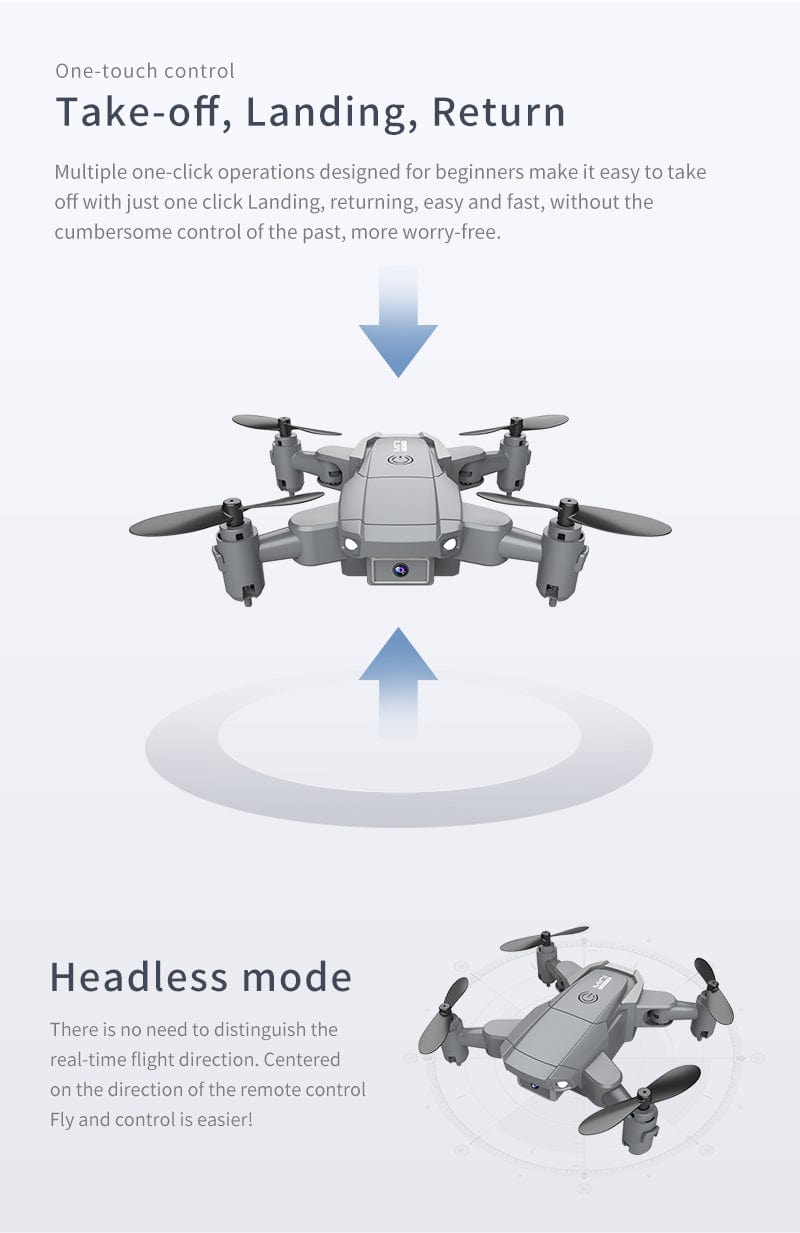 ALDO Creative Arts Collectibles Scale Model 10*10*3cm (extended) 7.5*6*3cm (folded) / NEW / ABC Quadcopter Professional Drone KY905 4K HD Camera, GPS WIFI FPV Vision Foldable RC  Aircraft