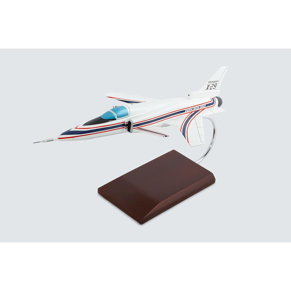 ALDO Creative Arts Collectibles Scale Model 16" and wingspan is 8-1/2" / NEW / Wood NASA Airplane Grumman X-29A Wood Model Aircraft