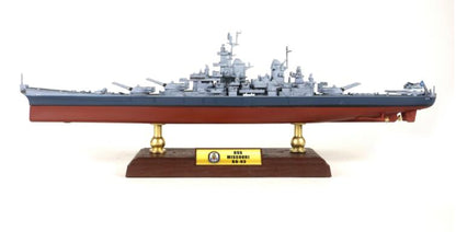 ALDO Creative Arts Collectibles Scale Model 16"Long  x 3"Wide / NEW / diecast metal US Navy Battleship Missouri BB-63 Desk Display WWII Ship Large Diecast Model